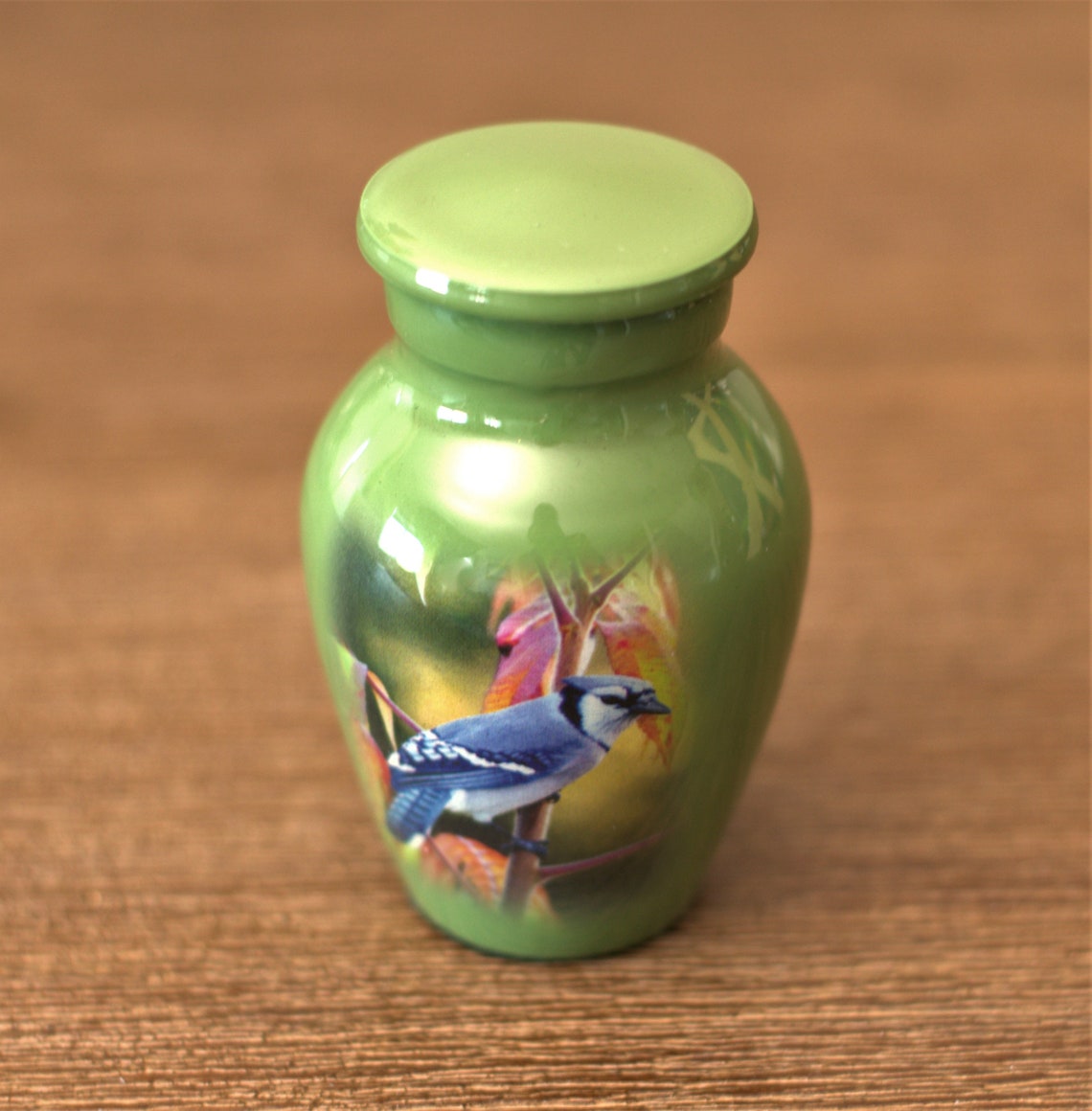 Blue Jay : Cremation Urn for Human Ashes | Memorial Songbird Miniature